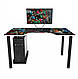 Геймерський стіл з фотодруком "Bass" 120х80х73/75 см. Колір на вибір, фото 2