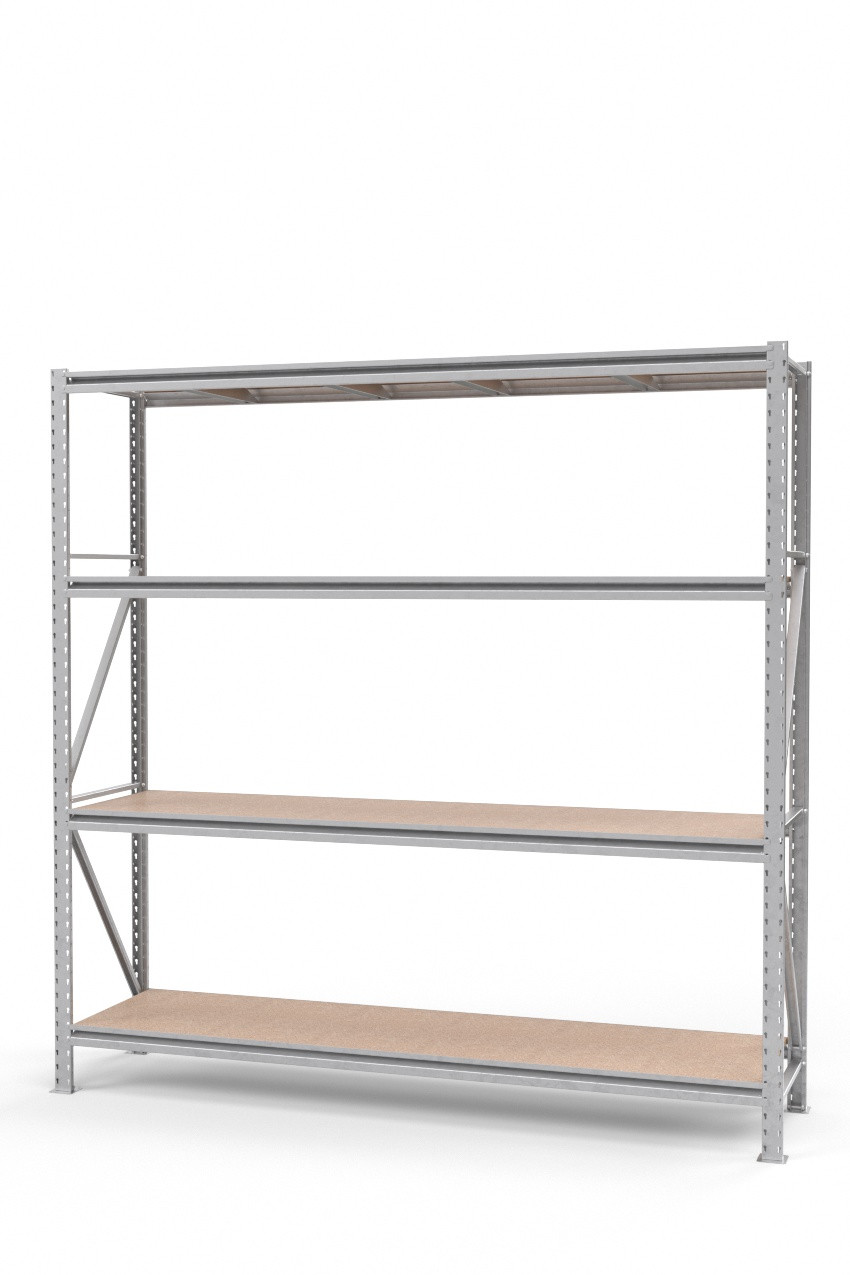 Стелаж для складу, архіву, магазину. SN п. 2000х2100х500 мм оц 4 яруси оц полиця ДСП, фото 1