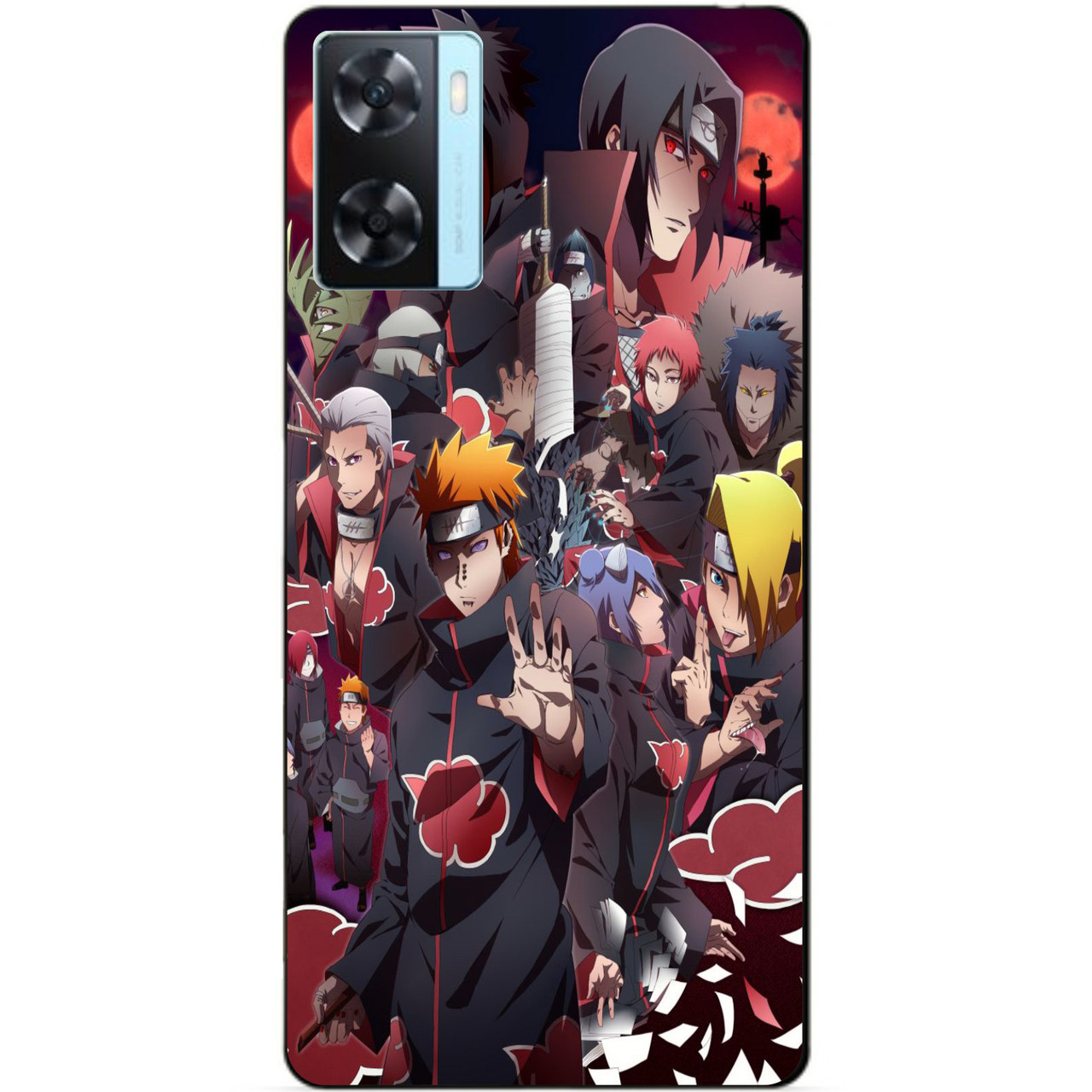 Силіконовий бампер чохол для Oppo A57s з малюнком Наруто аніме