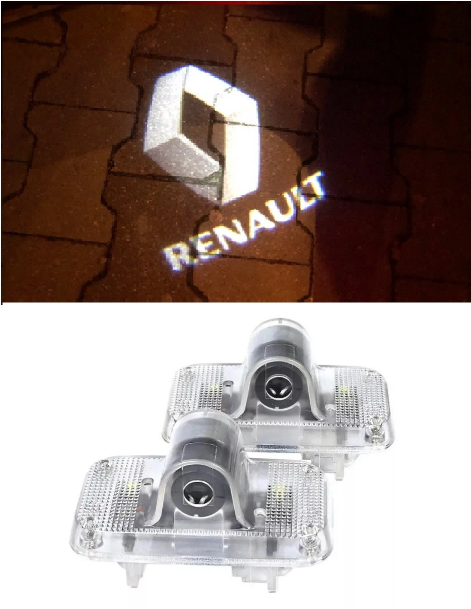 Штатна підсвітка дверей із логотипом Renault Koleos 2009-2016