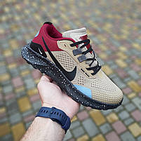 Жіночі кросівки на бежевий літо з чорним Nike Pegasus Trail. Жіночі кроси літні Найк Пегасус Трейл, фото 6