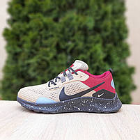 Жіночі кросівки на бежевий літо з чорним Nike Pegasus Trail. Жіночі кроси літні Найк Пегасус Трейл, фото 4