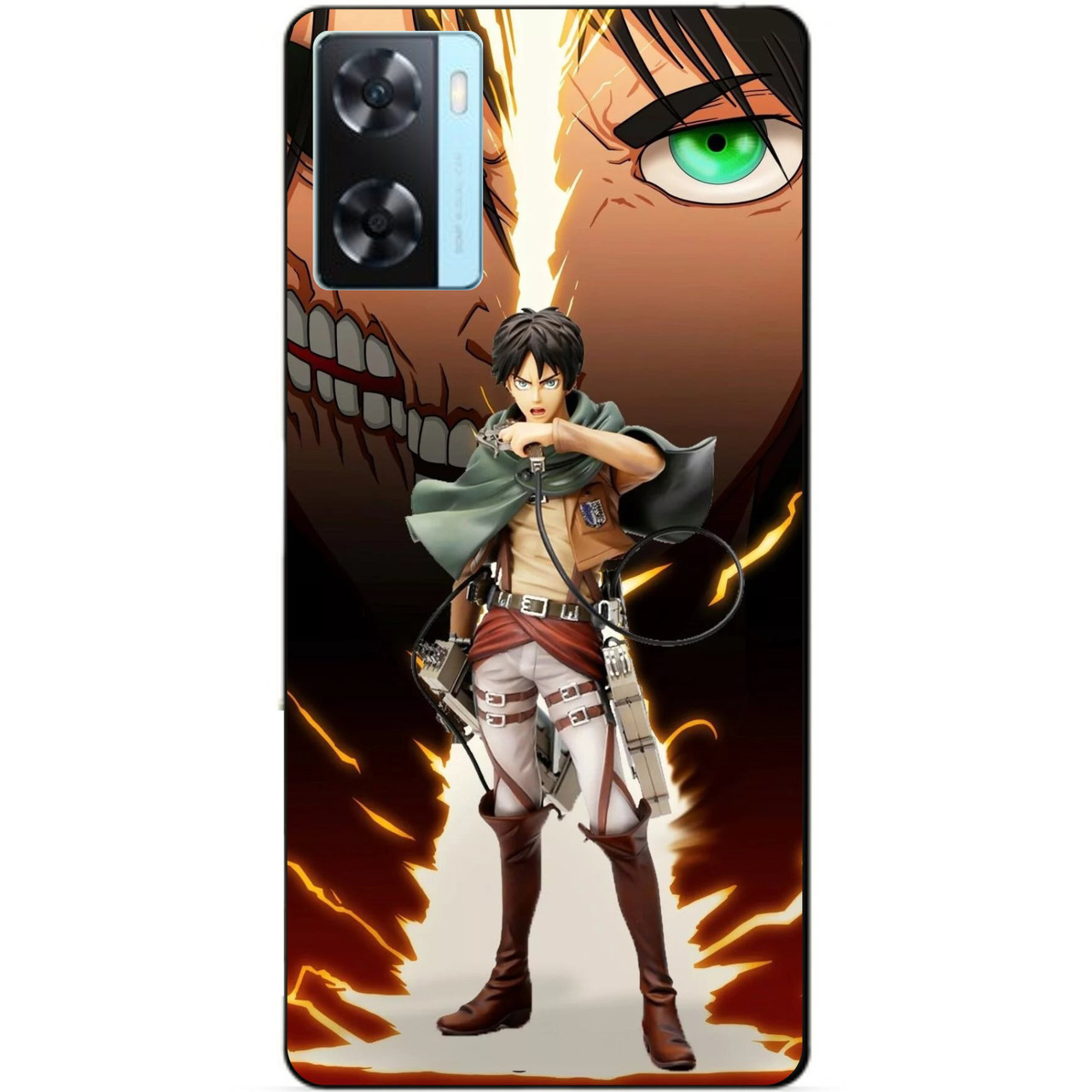 Силіконовий бампер чохол для Oppo A57s з малюнком Атака Титанів