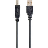 Кабель для принтера Cablexpert CCP-USB2-AMBM-15 USB 2.0 AM/BM 4.5 м Premium quality Black (Код товару:28101)