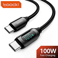 Кабель Toocki Type-C PD 100w Fast Charge (с дисплеем) Black