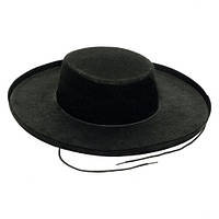 Шляпа "Анонимус" Vendetta (Вендетта), шляпа Гая Фокса, - V чёрная