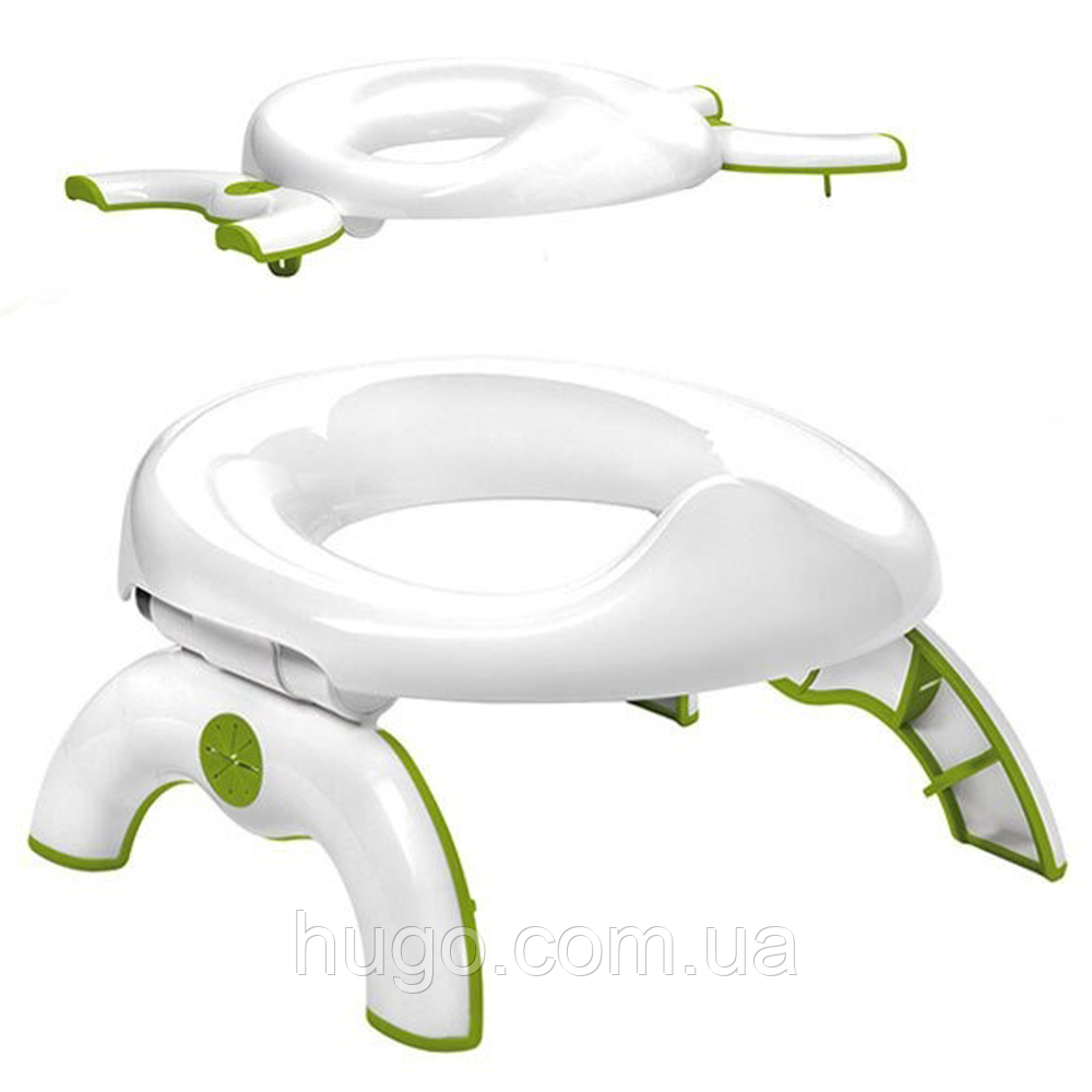 Дитячий дорожній горшок Potty for Travel / Портативний туалет накладка для дітей / Горщик трасформер