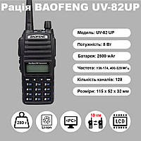 Рація Baofeng UV-5R 8 Ватт