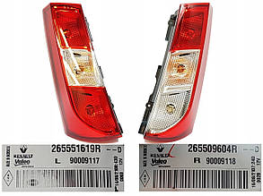 Ліхтар задній правий Renault Dokker (2013-...) Оригінал 265509604R Рено доккер стоп