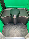 Біотуалет зелений, пластикова вулична кабінка, фото 10