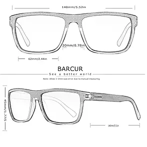 Брендові чоловічі окуляри Barcur Sports поляризовані В0022, фото 4