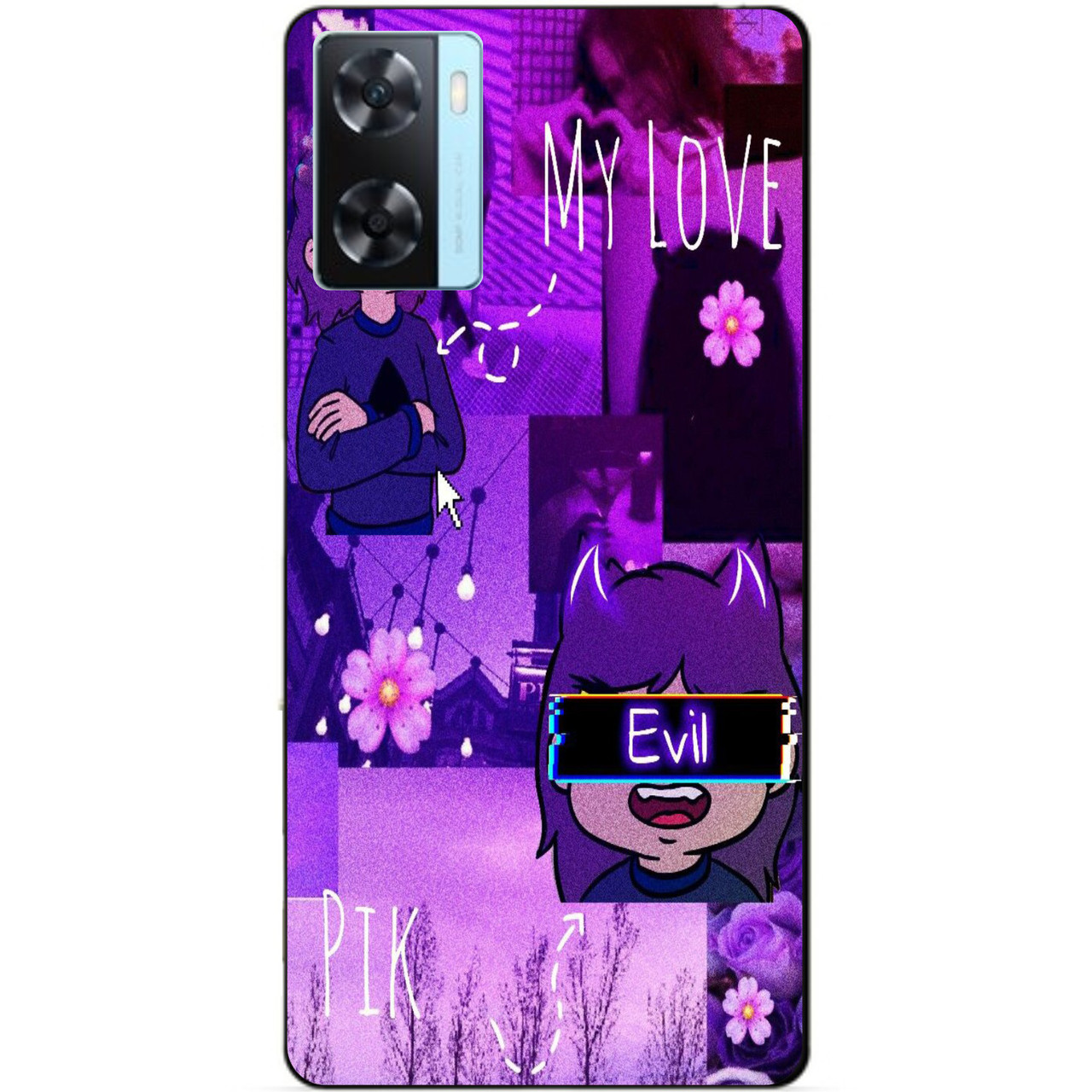 Силіконовий бампер чохол для Oppo A57s Пік 13 карт