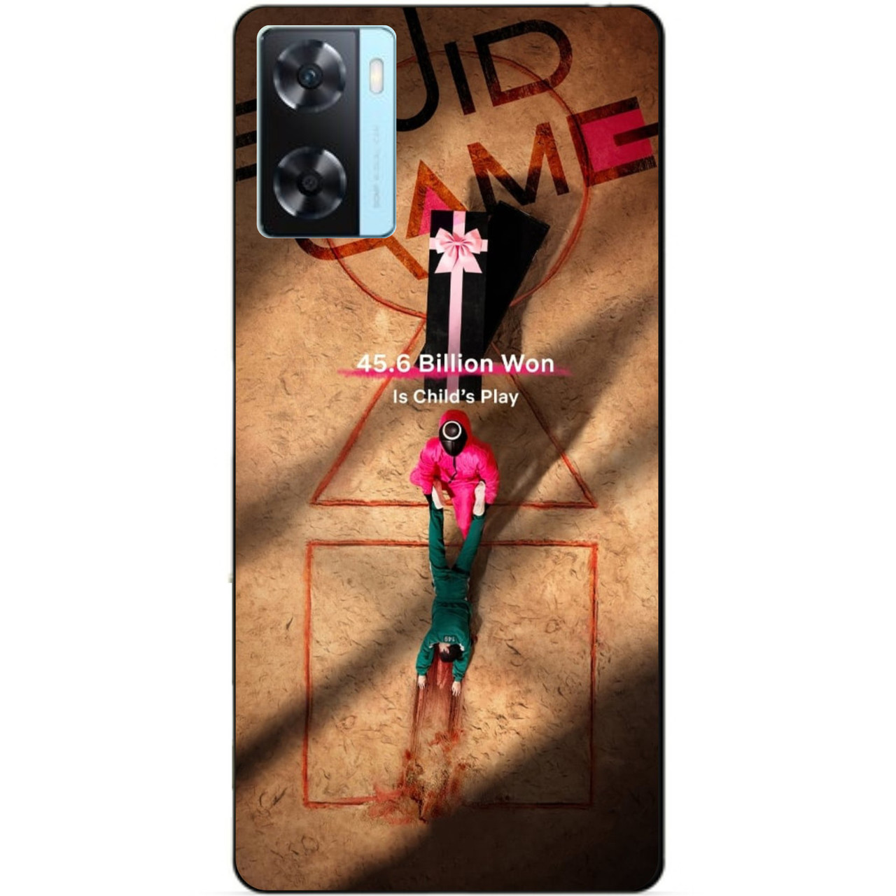 Силіконовий бампер чохол для Oppo A57s з картинкою Гра в кальмара