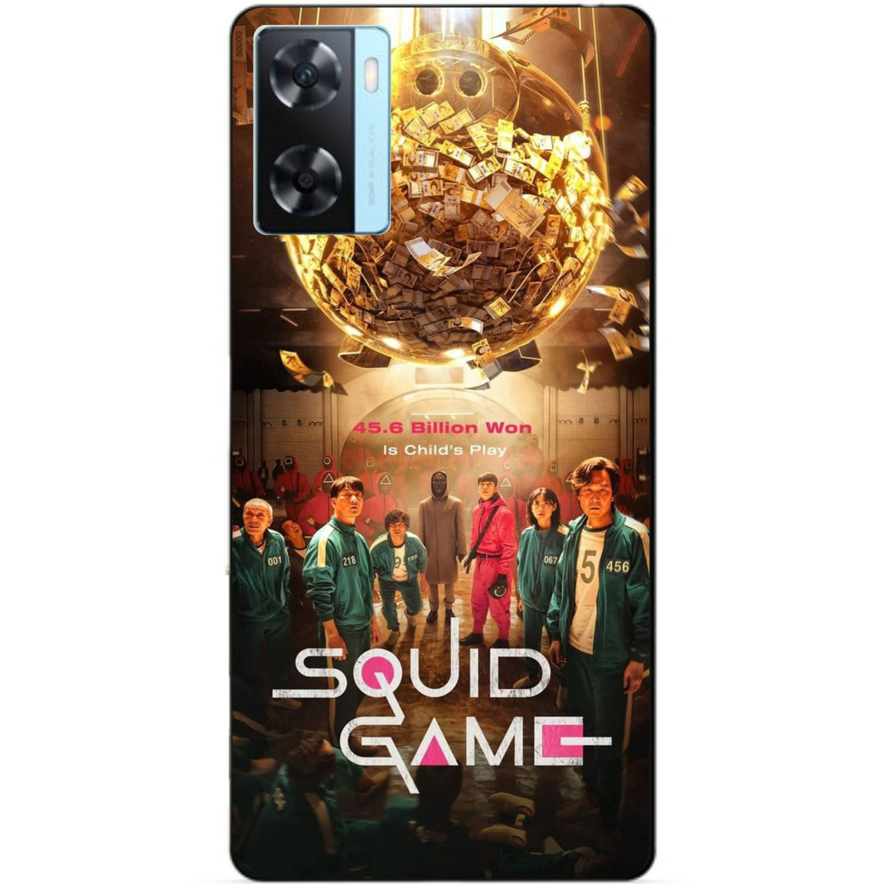 Силіконовий бампер чохол для Oppo A57s Гра в кальмара