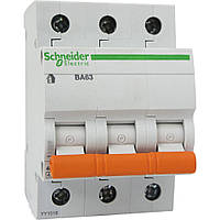 Автоматичний вимикач ВА63 3р 6А, С (домовий) Schneider Electric