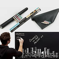 Самоклеюча плівка для малювання крейдою 45х200см Black Board Sticker дошка на стіну з крейдою