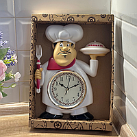 Годинник для кухні Кухар кварцовий у пластиковому корпусі 28*22*5 см