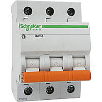 Автоматичний вимикач ВА63 3р 10А, С (домовий) Schneider Electric