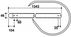 Напрямна пружина пресс-підбирача Welger RP 12 RP 15