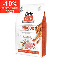 Brit Care(Брит Кеа)GrainFreeIndoor Anti-Stress- Беззерновой корм для котов, живущих в помещении (курица) 7кг