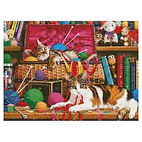 Алмазна вишивка Розваги в нитках, 50х60см, на підрамнику