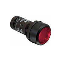 Кнопочный выключатель ABB CP1-11R-10 без фиксации с подсветкой Красный (1SFA619100R1111)