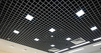 Решетчатые подвесные потолки Грильято 200х200 RAL 7024 графит Львов