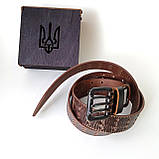 Кожаный ремень | Подарок мужчине | Шкіряний ремінь | Пояс, фото 6