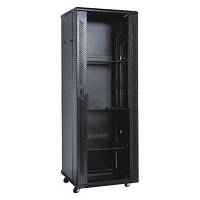 Шкаф напольный Kingda 42U 19" 600x600 RAL9004 (KD-002-6642) - Топ Продаж!