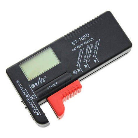 Універсальний тестер заряду батарей з LCD BT-168D, фото 1