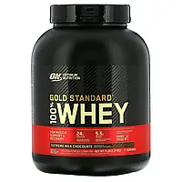 Optimum Nutrition, Gold Standard, 100% Whey, сыворотка с насыщенным вкусом молочного шоколада, 2,27 кг в в