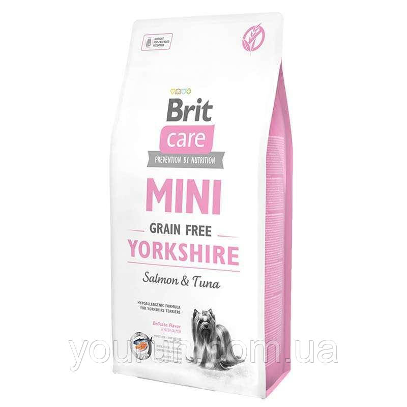 Brit Care Grain Free Mini Yorkshire Беззерновой корм з лососем і тунцем для йоркширських тер'єрів 400 гр, фото 1