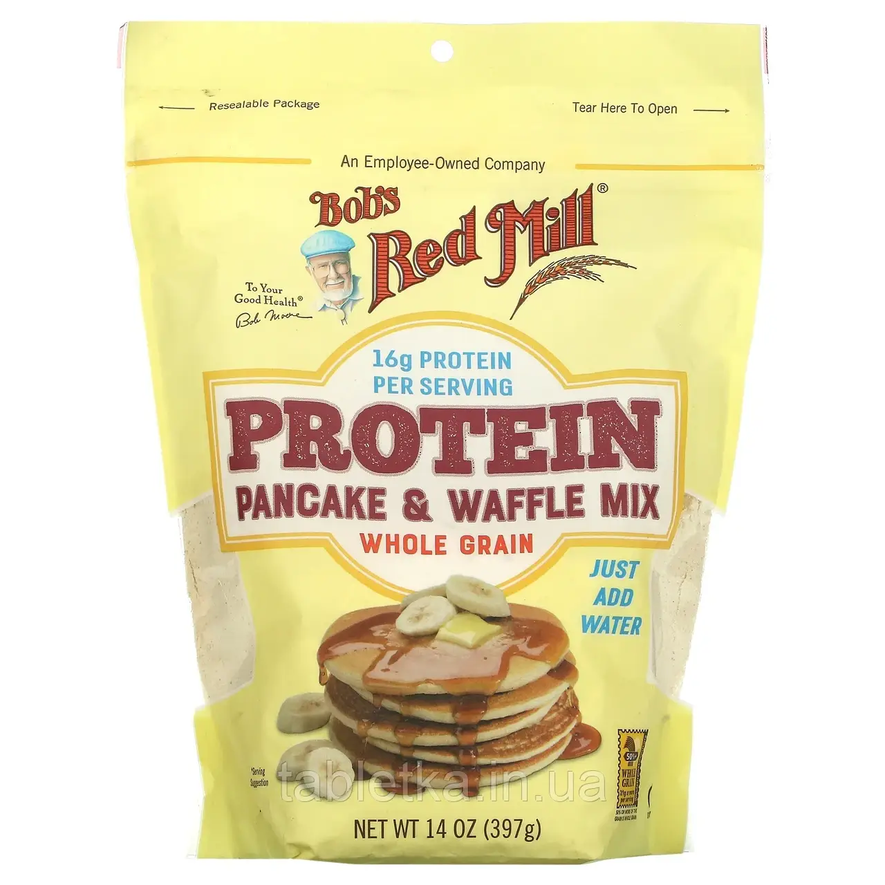 Bob's Red Mill, протеїнова суміш для млинців і вафель, цільнозернова, 397 г (14 унций)