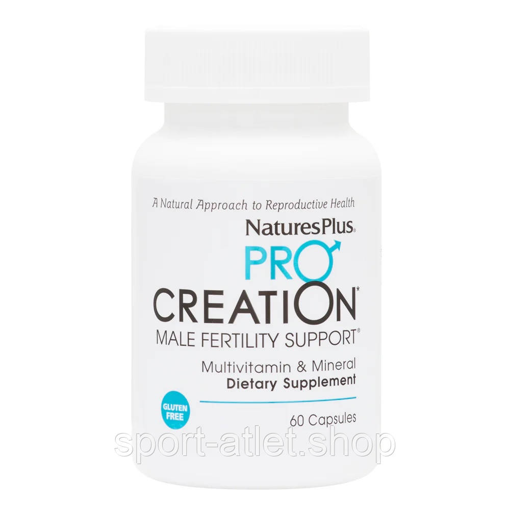 Вітаміни та мінерали Natures Plus ProCreation Male Fertility Support, 60 капсул