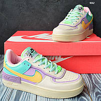 Кольорові кроссівки для дівчат Nike Air Force 1. Стильне жіноче взуття Найк Аір Форс 1., фото 4