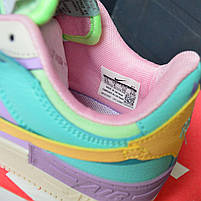 Кольорові кроссівки для дівчат Nike Air Force 1. Стильне жіноче взуття Найк Аір Форс 1., фото 10