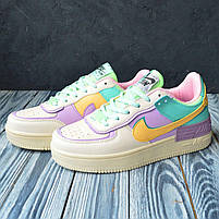 Кольорові кроссівки для дівчат Nike Air Force 1. Стильне жіноче взуття Найк Аір Форс 1., фото 11
