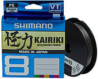 Шнур Shimano Kairiki 8 PE Steel Gray 150m 0.06mm 5.3kg (1013-2266.97.08)