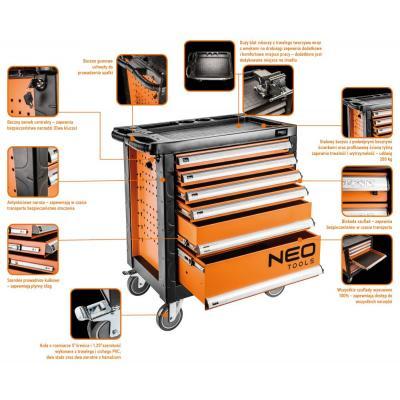 Тележка для инструмента Neo Tools 6 ящиков, 770x460x870 мм, грузоподъемность 200 кг (84-223) - Топ Продаж! - фото 2 - id-p1822619931
