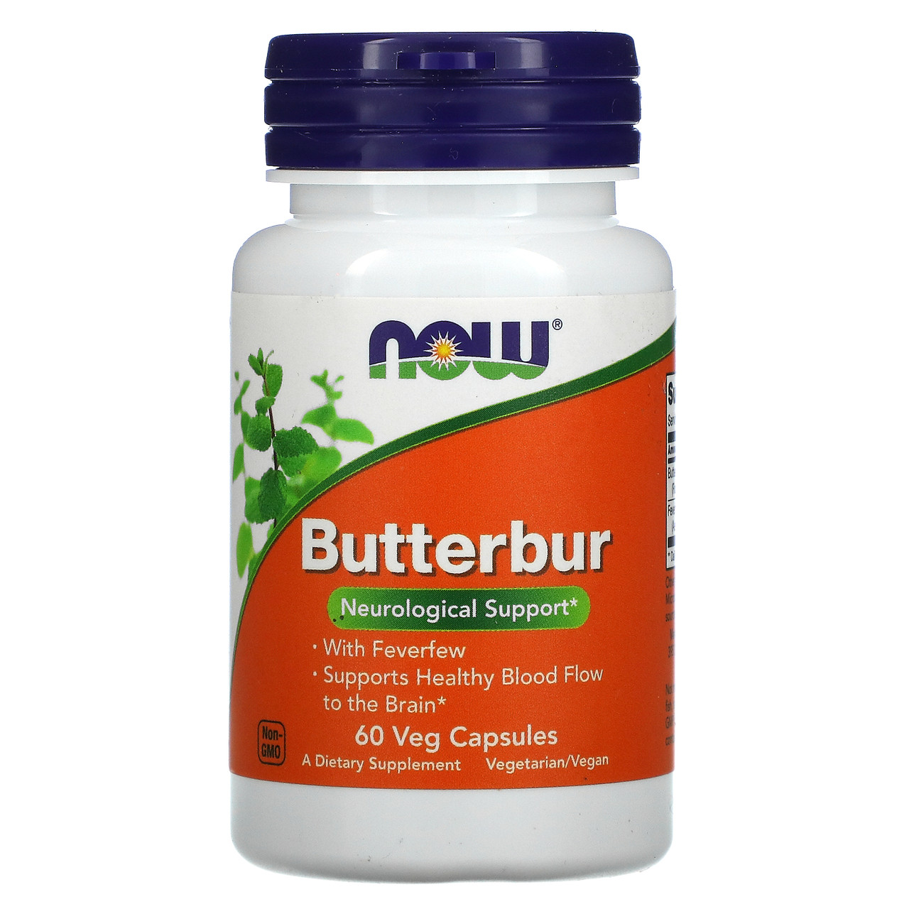 NOW Foods, Butterbur, 60 рослинних капсул NOW-04602, Київ