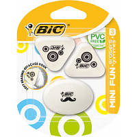 Ластик Bic Mini fun, 3 шт. у блістері (bc927870)