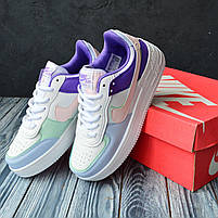 Класні кроссівки для дівчат Nike Air Force 1. Кольорове жіноче взуття Найк Аір Форс 1., фото 8