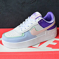 Класні кроссівки для дівчат Nike Air Force 1. Кольорове жіноче взуття Найк Аір Форс 1., фото 9