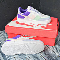 Класні кроссівки для дівчат Nike Air Force 1. Кольорове жіноче взуття Найк Аір Форс 1., фото 11