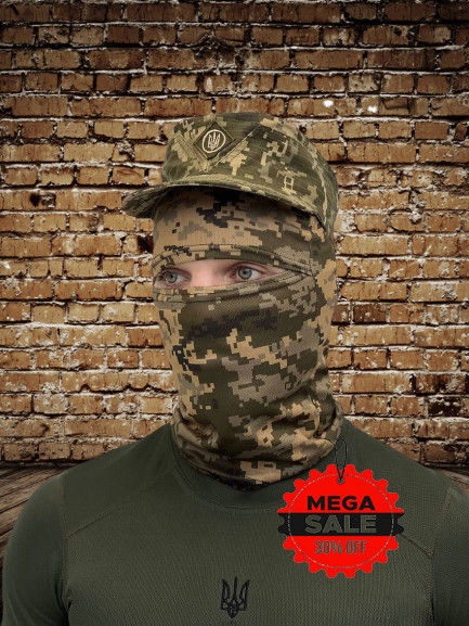 Кепка Немка чоловіча, Тактична кепка чоловіча бейсболка піксель, солдатська зсу кепка військова камуфльована