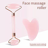 Роликовий масажер для обличчя шиї тіла омолодження, фото 3