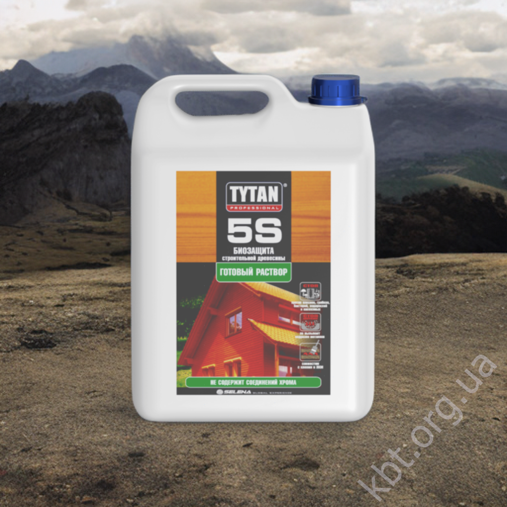 Біозахист для будівельної деревини 5S Tytan 5 кг зелений