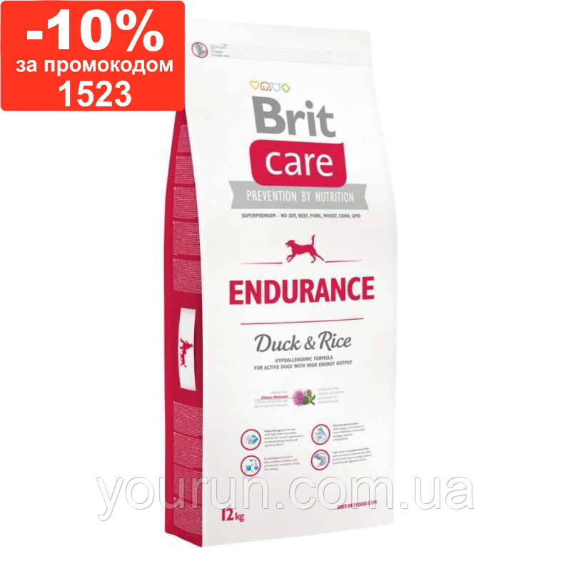 Brit Care (Брит Кеа) Endurance Duck & Rice для дорослих активних собак качка/рис 12кг