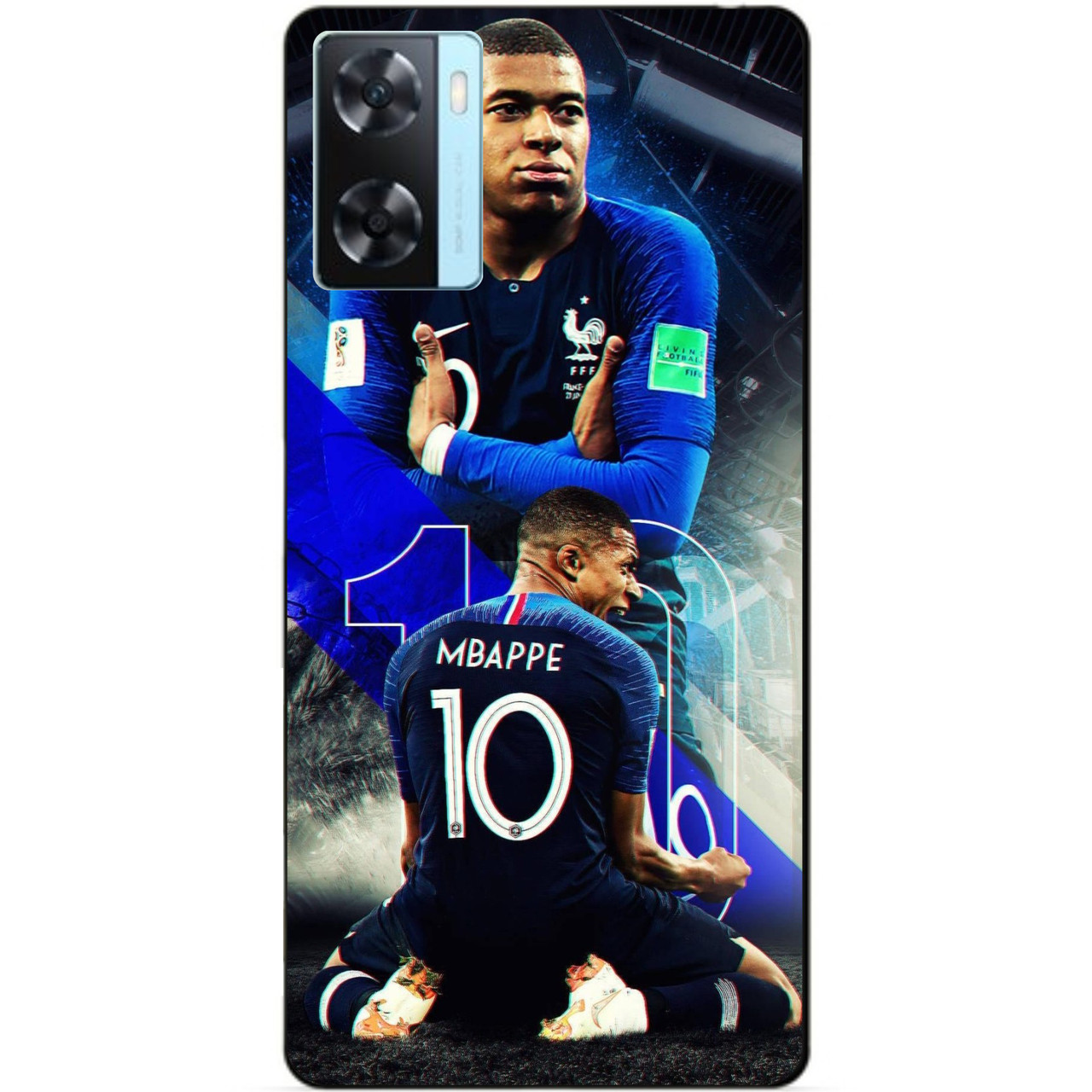 Силіконовий бампер чохол для Oppo A57s з малюнком Mbappe Франція