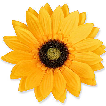 Штучний соняшник (КОД: KS33) Д - 13 см | виробництво Польща |12 шт. в упаковці